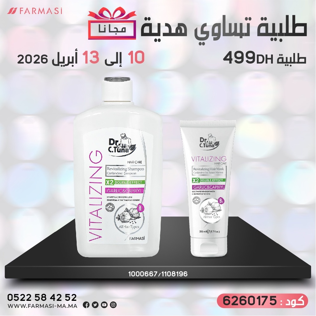 Pack Gratuit Vitalizing Shampoo et Mask 1013Avr 499dh